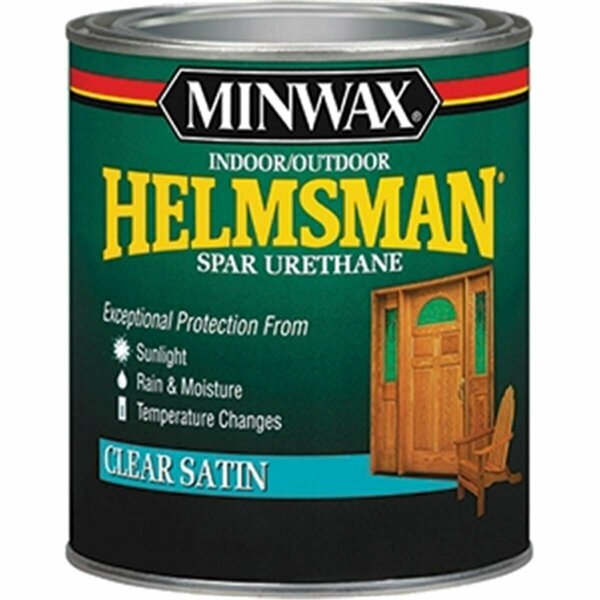 Minwax 63205 1 qt. Satin Helmsman Int & Ext Spar Urethane - Clear MI327824